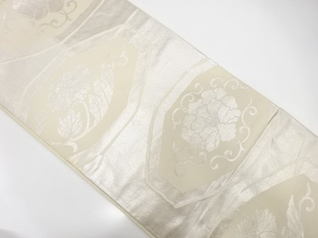 JAPANESE KIMONO / ANTIQUE WATABUN MADE / ORIGINAL FUKURO OBI (MATERIAL